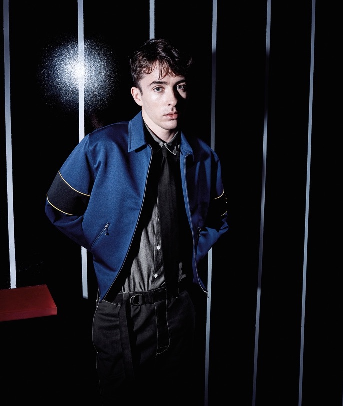 Matthew Beard fronts Prada's spring-summer 2016 menswear campaign.