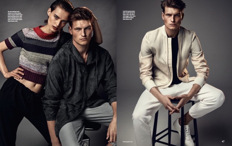 British model John Todd is photographed by Diego Merino in relaxed, sporty fashions for How to Spend It. » Zeit Showcases Tennis Inspired Fashions British model John Todd is photographed by Diego Merino in relaxed, sporty fashions for How to Spend It.