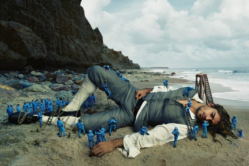 Ignacio Ondategui photographed by Annie Leibovitz for Moncler's spring-summer 2016 campaign.