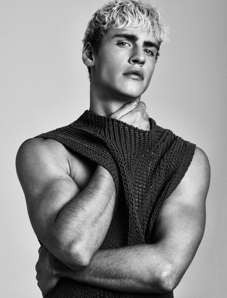 Intertwined: Oliver Stummvoll Models Knits, Shearling + More for Attitude
