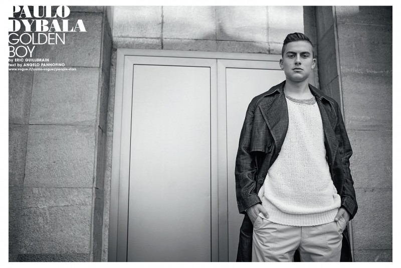 Paulo Dybala photographed by Eric Guillemain for L'Uomo Vogue.