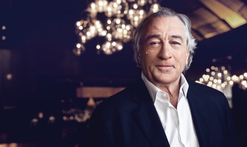 Robert De Niro photographed on location at Nobu at The Four Seasons Hotel Doha.