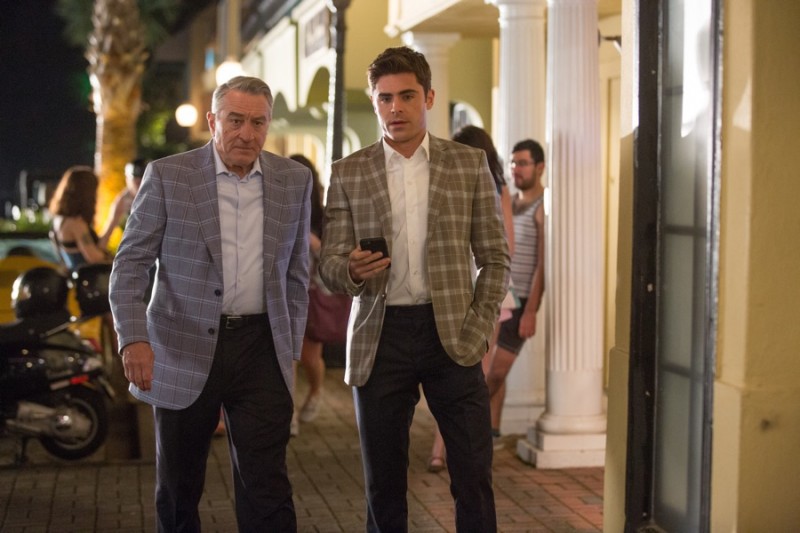 Robert De Niro and Zac Efron coordinate in plaid jackets for Dirty Grandpa.