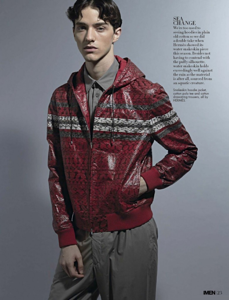 Sporty styles are front and center for Style: Men as model Martin Conte links up with photographer Aik Chenw.