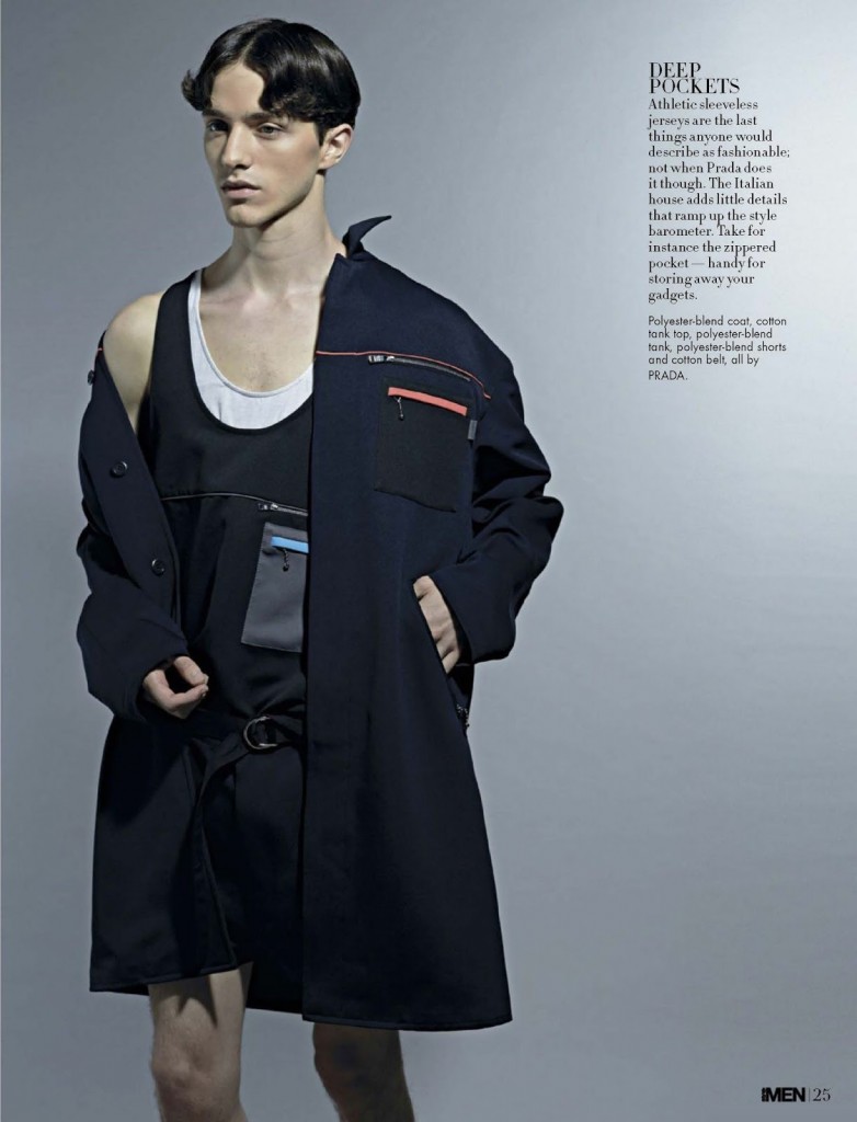 Model Martin Conte showcases sporty designer fashions for spring with an editorial from Style:Men.