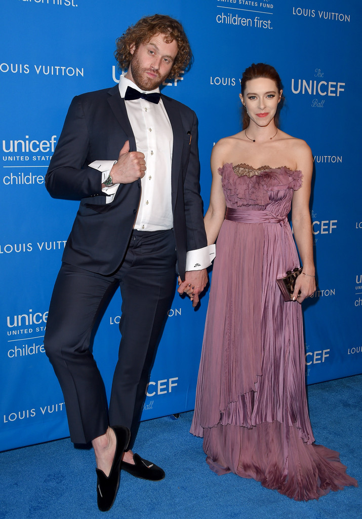 TJ Miller and a date attend the 2016 UNICEF Ball.