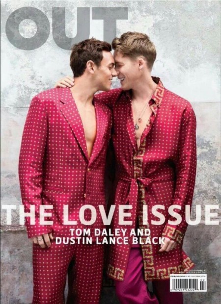 Tom Daley Dustin Lance Black OUT Magazine 2016 Cover