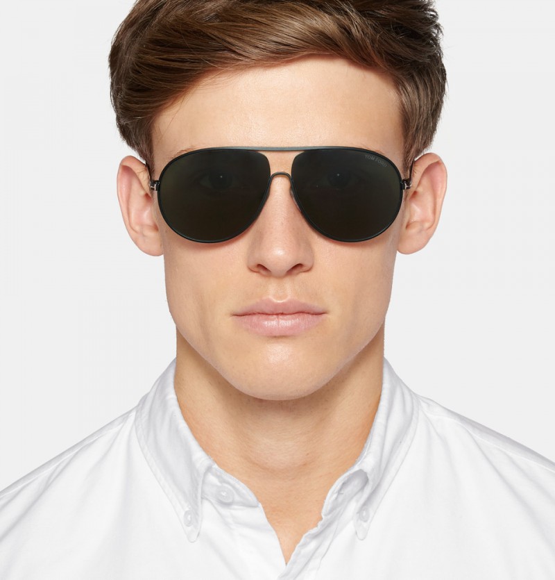 Tom Ford Cliff Aviator Style Metal Polarized Sunglasses » Lucky Blue Smith Shows His Best Moves for Tom Ford's Spring Ads Tom Ford Cliff Aviator Style Metal Polarized Sunglasses
