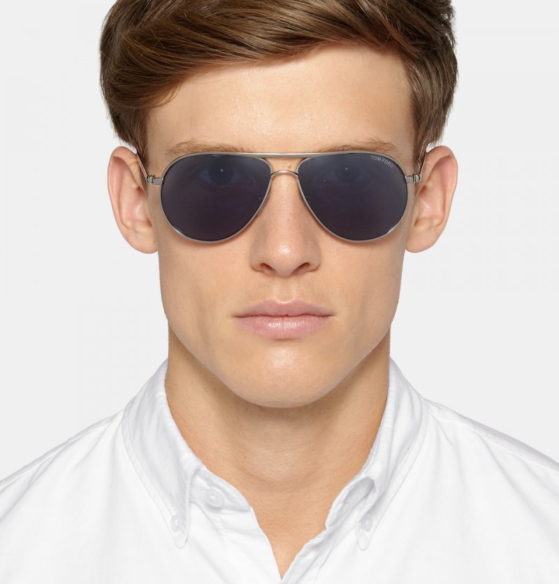 Tom Ford Marko Aviator Style Metal and Acetate Polarized Sunglasses » Lucky Blue Smith Shows His Best Moves for Tom Ford's Spring Ads Tom Ford Marko Aviator Style Metal and Acetate Polarized Sunglasses
