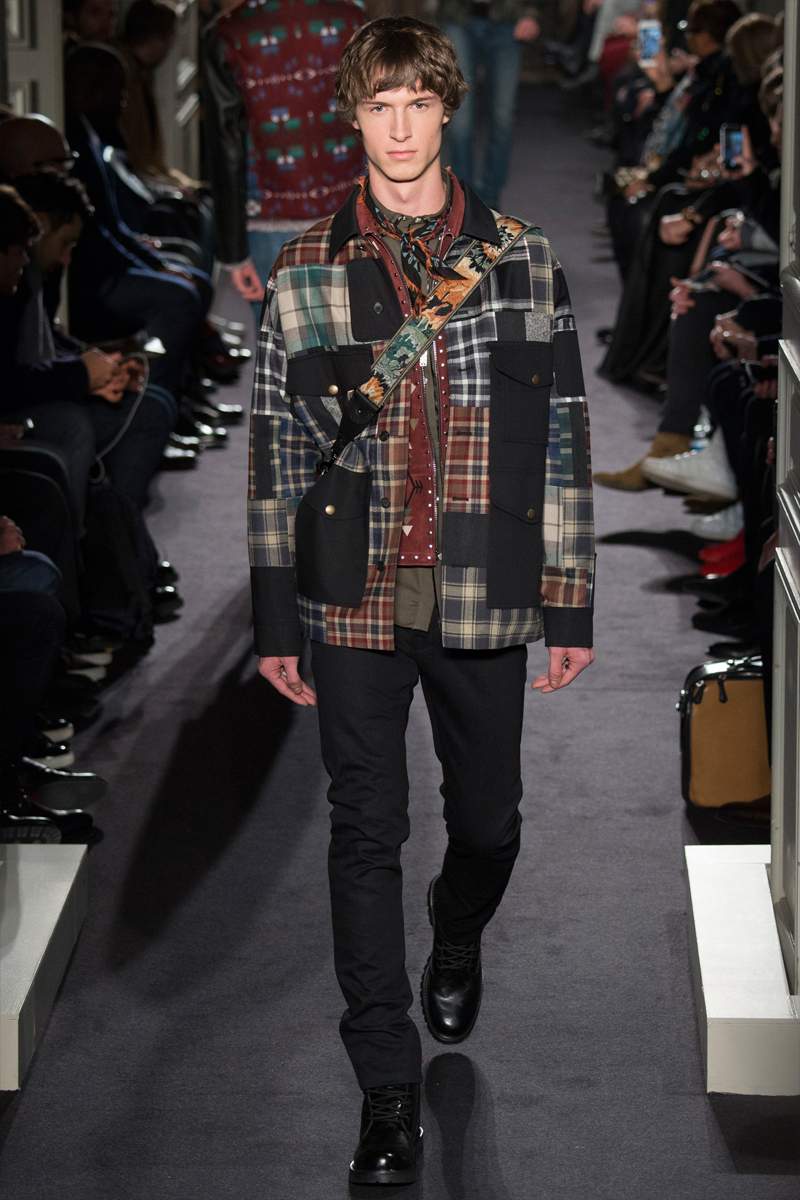 Patchwork comes together to add character to Valentino's fall-winter 2016 collection.