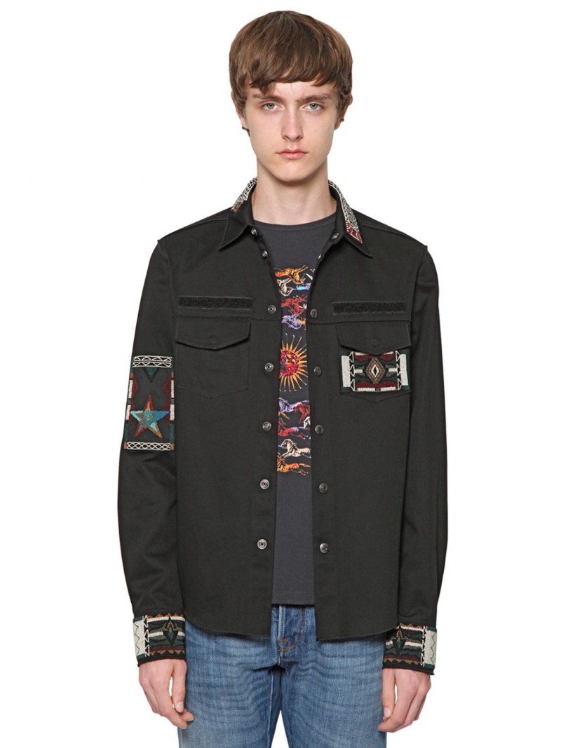 Valentino Beaded Shirt Jacket