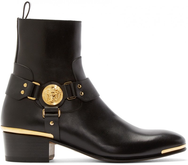 Versace Medusa Harness Boots