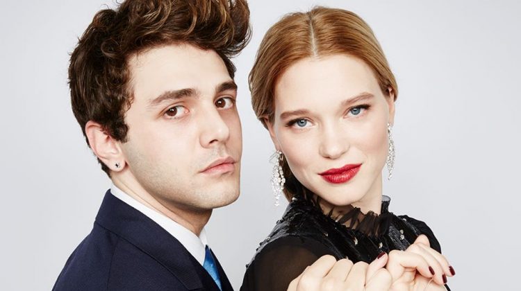 Director Xavier Dolan and actress Léa Seydoux make a promise to UNICEF in this Louis Vuitton photo by Patrick Demarchelier.