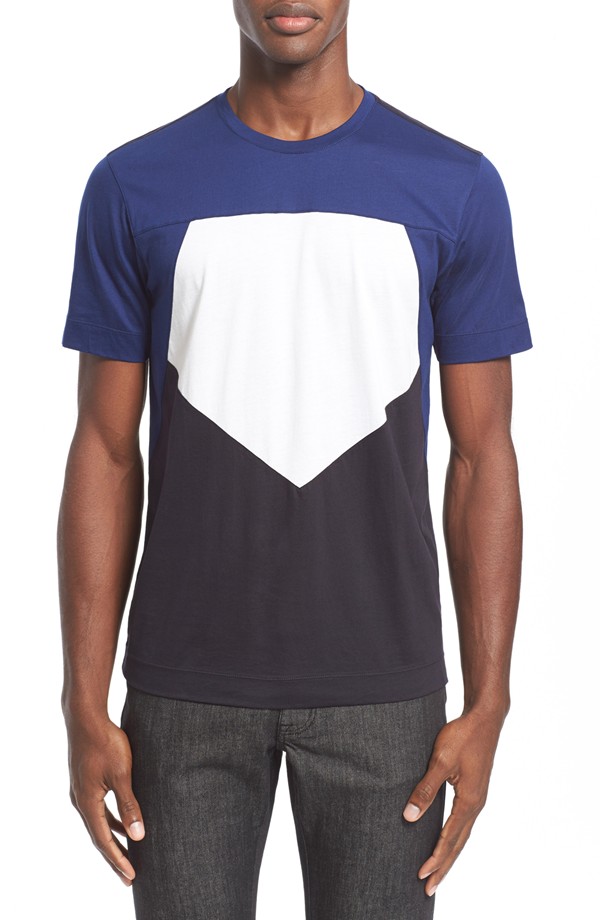 Z Zegna Pieced Pentagon Colorblock T-Shirt