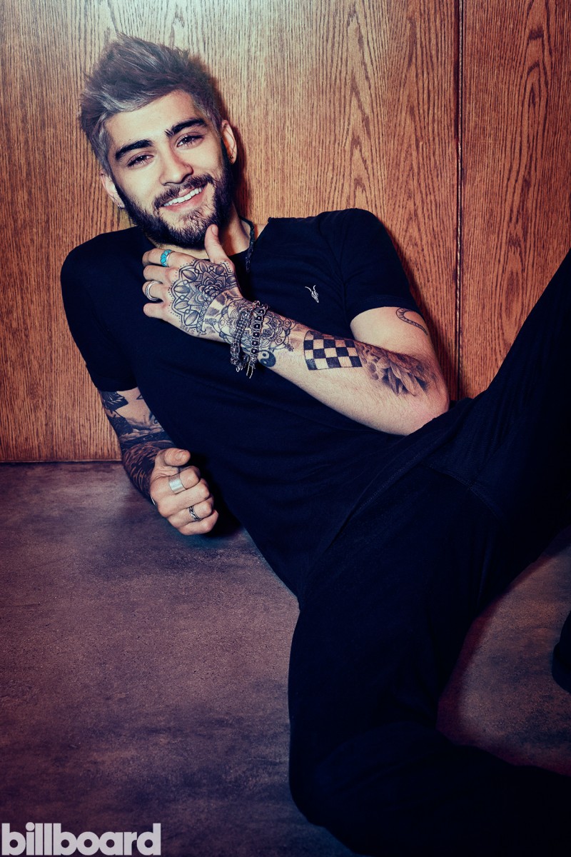 Zayn Malik is all smiles for Billboard magazine.