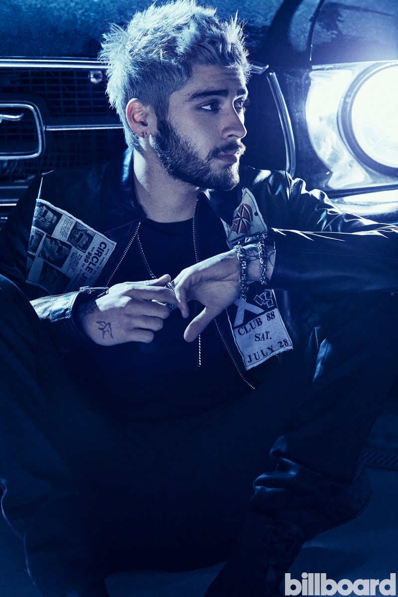 Zayn Malik poses for a photo shoot commissioned by Billboard magazine.