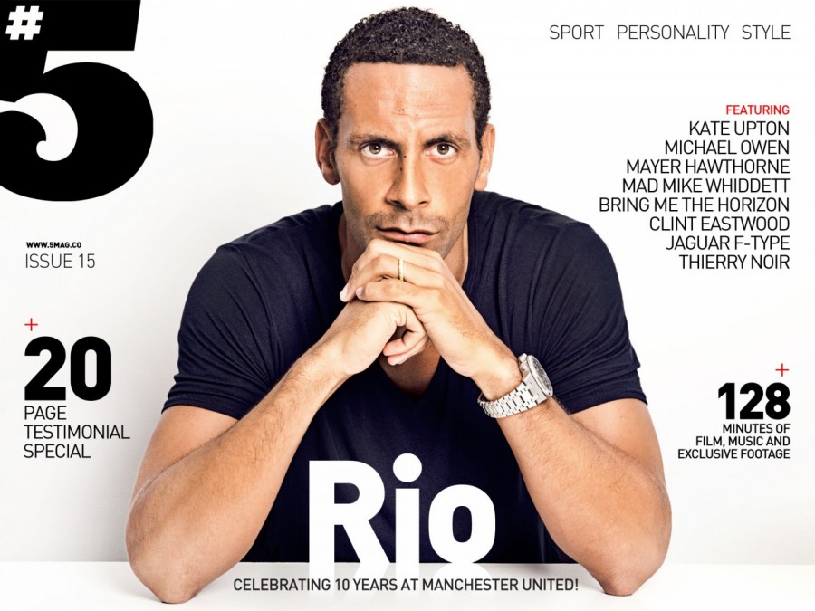 Rio Ferdinand covers his magazine #5.