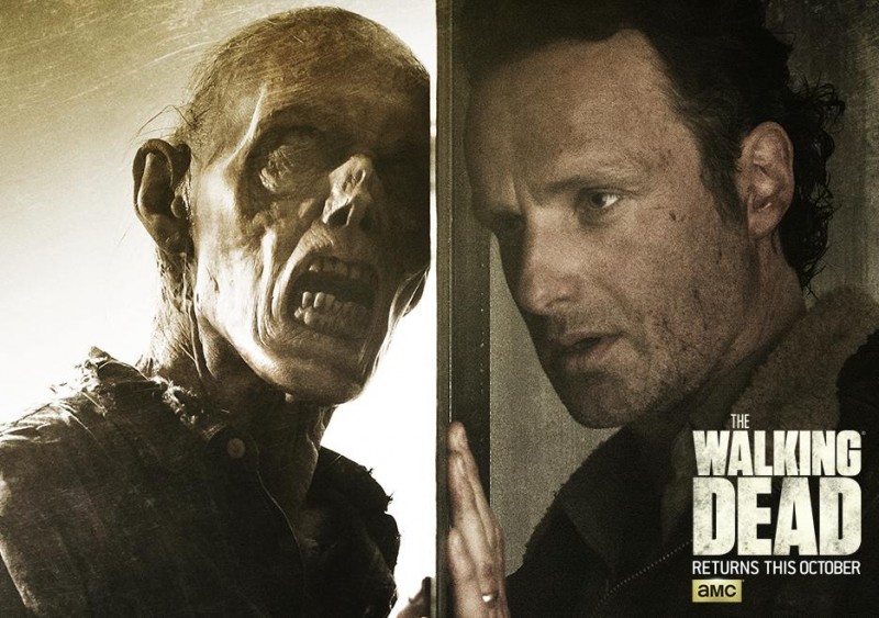 The Walking Dead season six poster artwork featuring Andrew Lincoln as Rick Grimes.