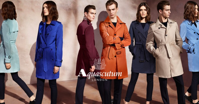 Model Ben Allen fronts Aquascutum's spring-summer 2016 campaign.