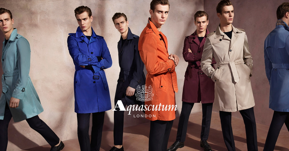 Aquascutum Spotlights Its Trench Coat for Spring Ads