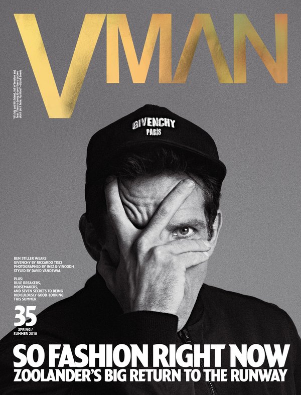 Ben Stiller photographed by Inez & Vinoodh for VMAN.