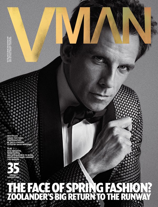 Ben Stiller dons a tuxedo for the latest cover of VMAN.