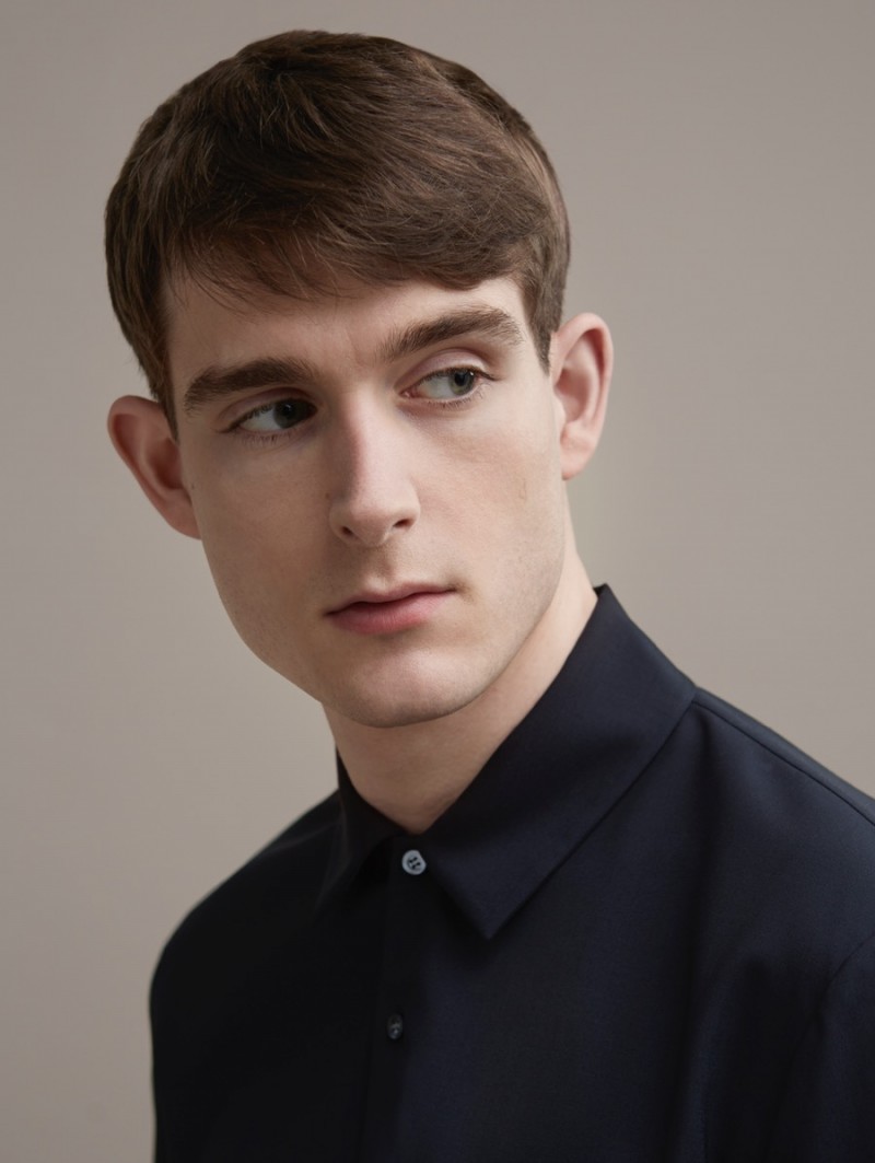 Karl Morrall pictured in a COS Slim-Fit Cotton Shirt. » COS Features Classic & Reworked Shirts Karl Morrall pictured in a COS Slim-Fit Cotton Shirt.