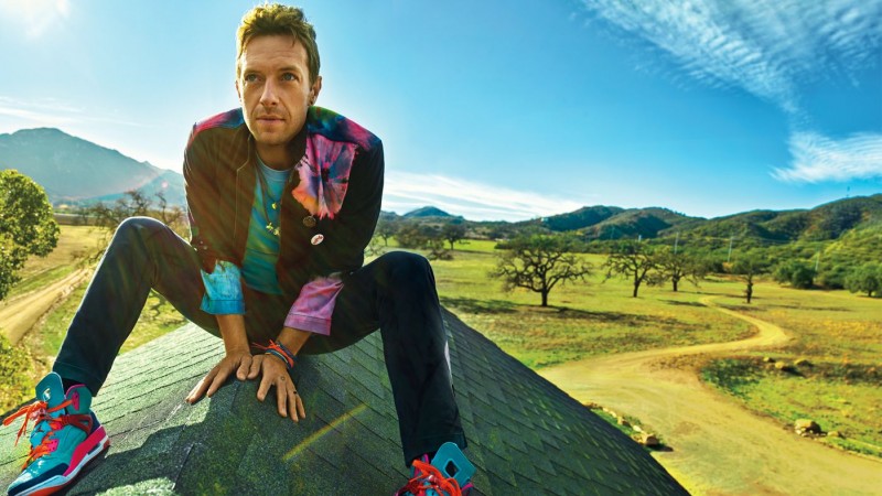 Chris Martin poses for a photo lensed by Peggy Sirota for Rolling Stone.