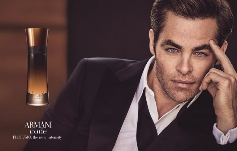 Chris Pine Armani Code Profumo Campaign