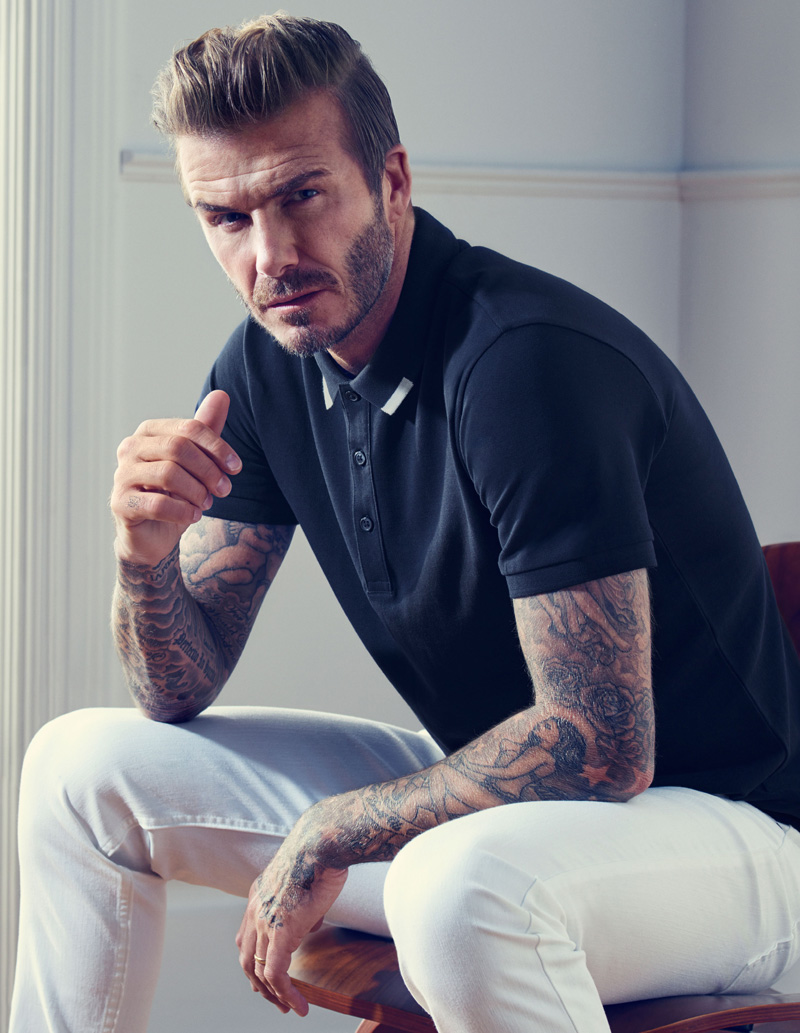 David Beckham Bodywear For Men Shirt Size M Black Cotton Short Sleeve | eBay