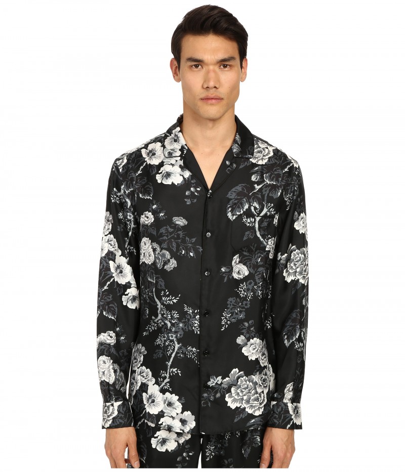 Dolce & Gabbana Rose Print Pajama Shirt