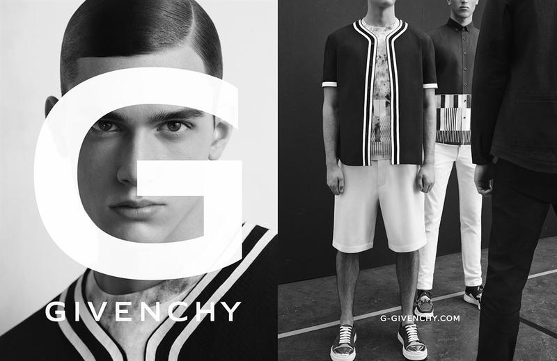 Model Xavier Serrano for G Givenchy spring-summer 2016 campaign.