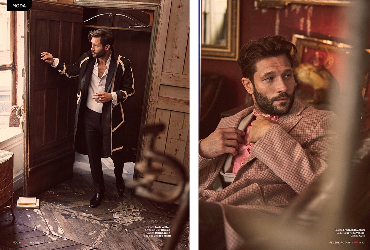 GQ Brasil: John Halls Dons Designer Spring Fashions