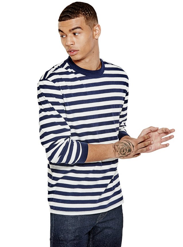 GUESS Originals x A$AP Rocky Long Sleeve Striped Tee