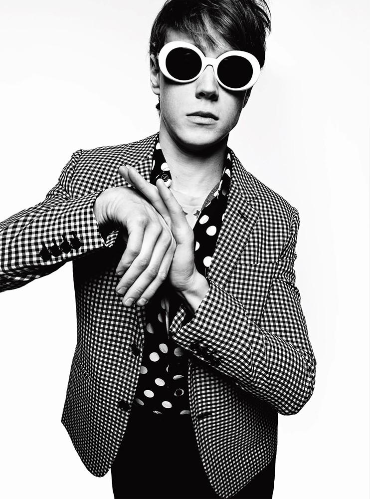 George Mackay is a cool vision in a spring look from Saint Laurent.