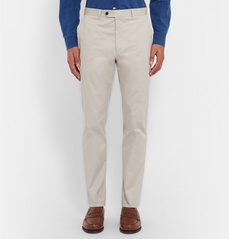 Gieves & Hawkes Slim-Fit Cotton Blend Chinos