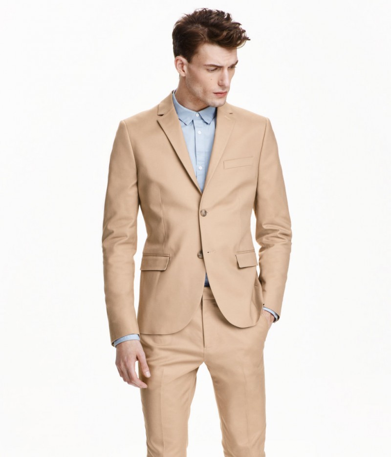 H&M Slim-Cut Cotton Blazer