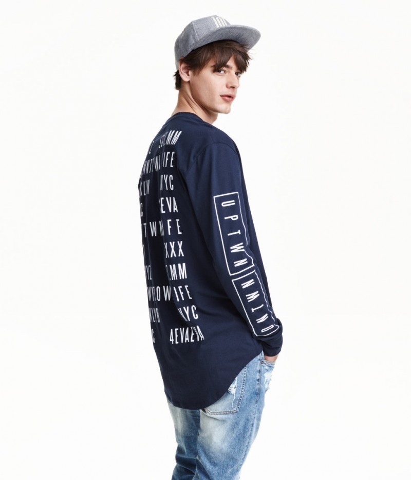 H&M Long-Sleeve Printed Tee