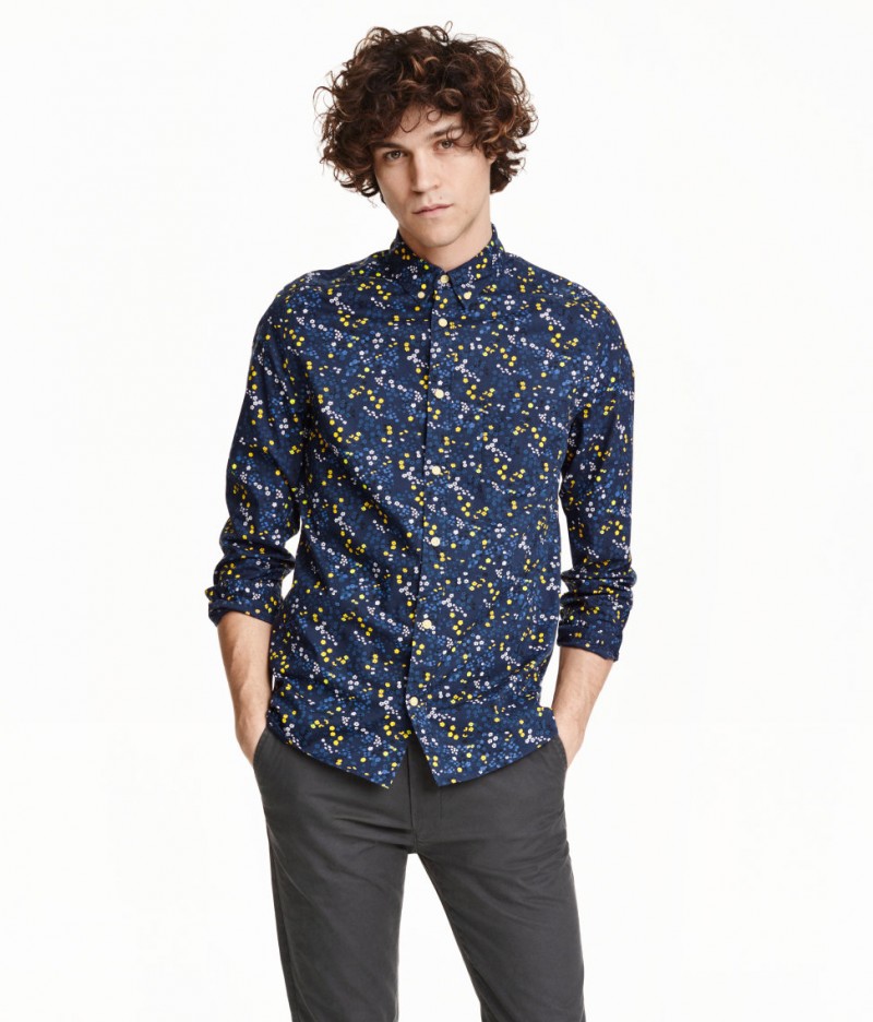 Miles McMillan wears H&M's floral print shirt.