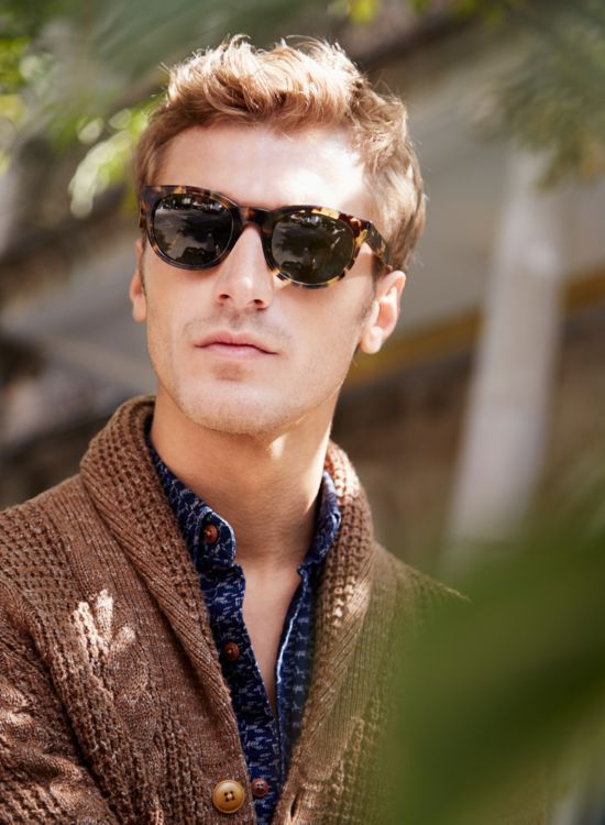 Clément Chabernaud rocks J.Crew's new exclusive line of sunglasses.