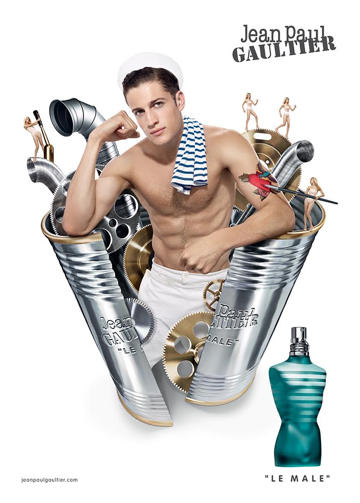 Jarrod Scott for Jean Paul Gaultier 'Le Male' Fragrance Campaign