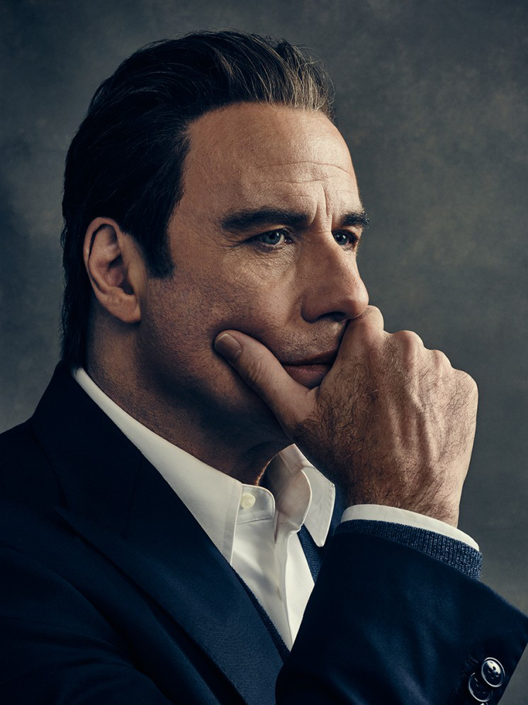 John Travolta photographed for The Hollywood Reporter.