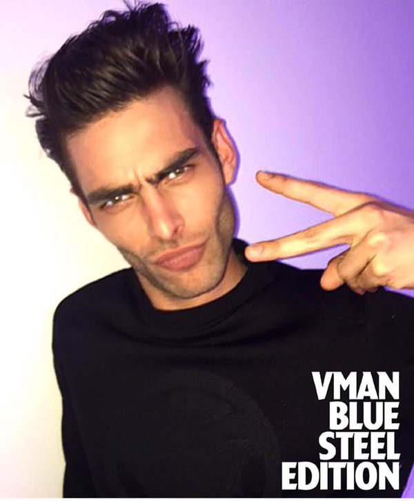 Jon Kortajarena gives his best Blue Steel for VMAN.