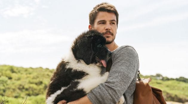 Josh Hartnett Fronts Marc O'Polo Spring Campaign Photographed by Bruce Weber, Josh Hartnett poses with a dog for Marc O'Polo's spring-summer 2016 campaign.