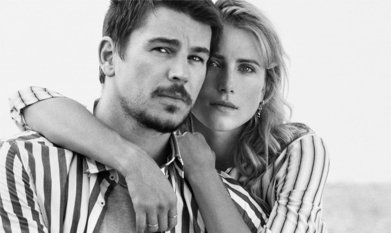 Actor Josh Hartnett and model Dree Hemingway star in Marc O'Polo's spring-summer 2016 campaign.