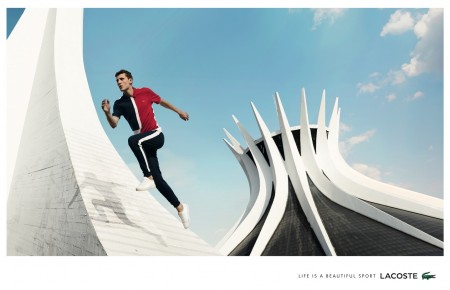 Lacoste Delivers Fitted Classics for Spring Ads