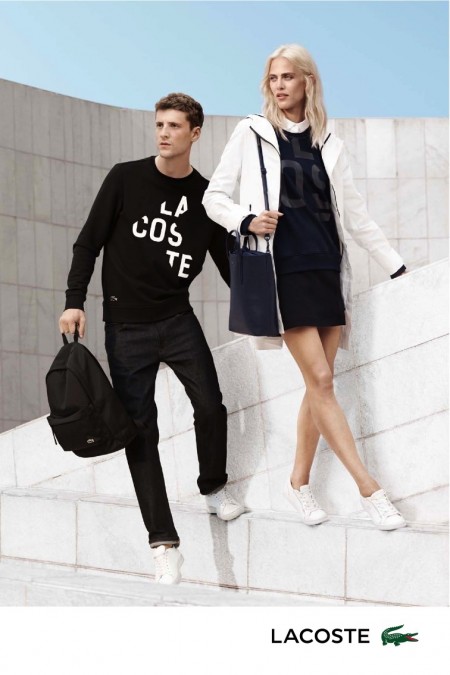 Lacoste Delivers Fitted Classics for Spring Ads