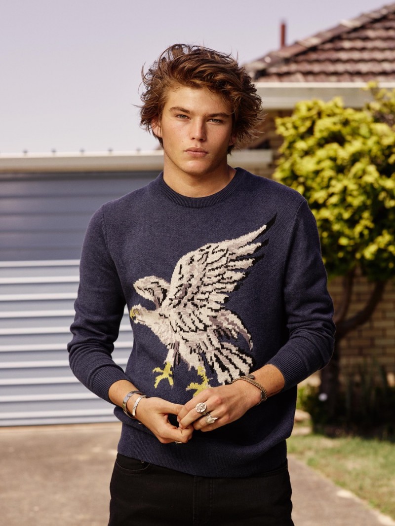 Jordan Barrett fronts Marcs' fall-winter 2016 campaign.