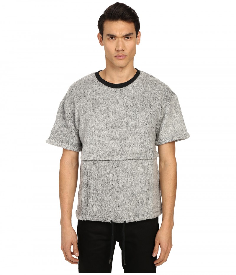 Matiere Short-Sleeve Fleece Sweatshirt