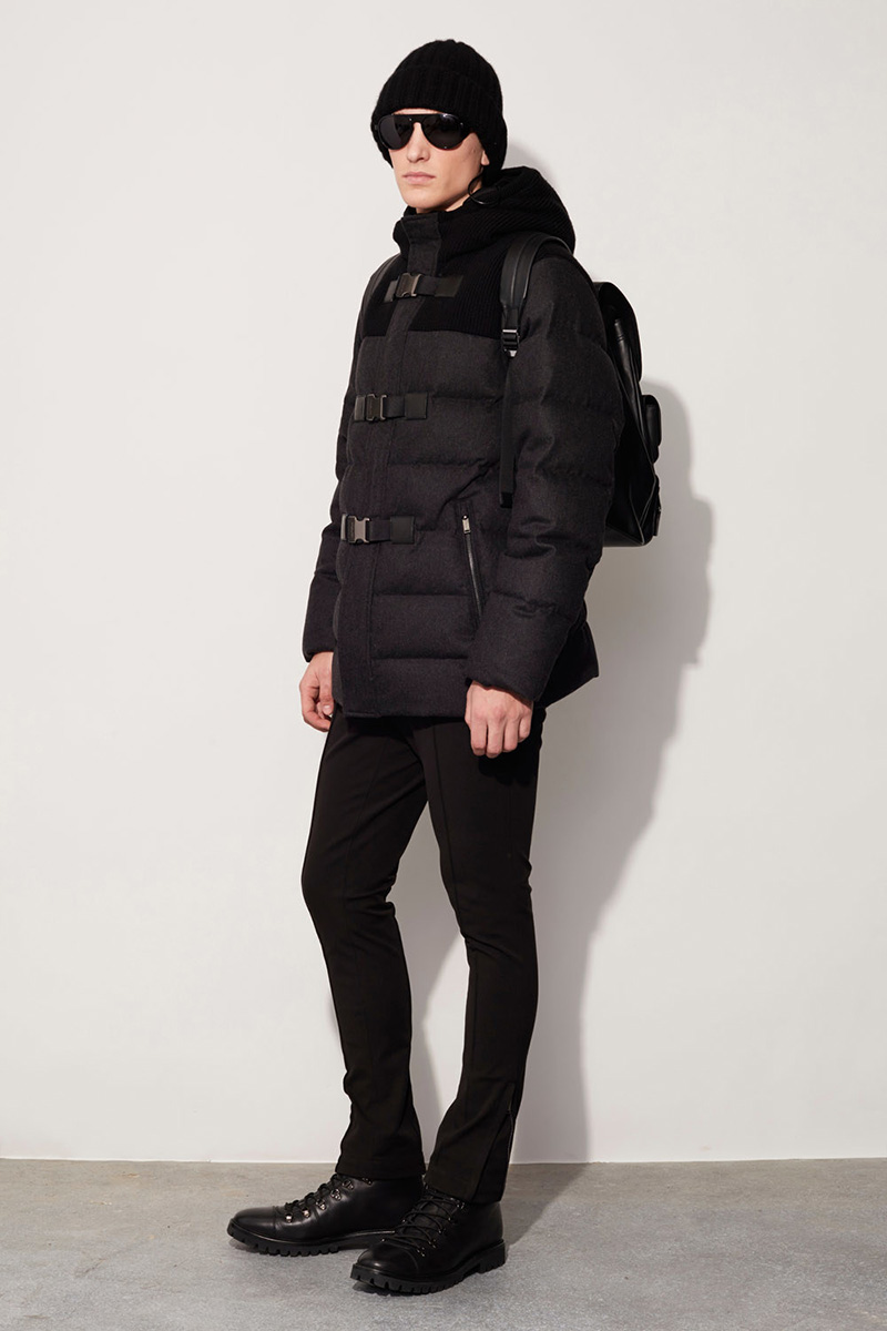 Offering puffer outerwear styles, Michael Kors refines quilting with a tailored silhouette.